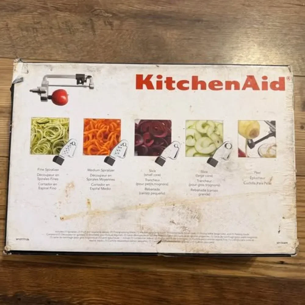 KitchenAid: 5-Blade Spiralizer w/Peel, Core & Slice Attachment for Stand Mixer